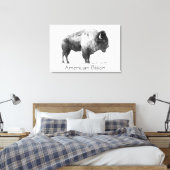 American Bison Canvas Afdruk (Insitu (Slaapkamer))