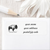 American Bison Etiket (Insitu)