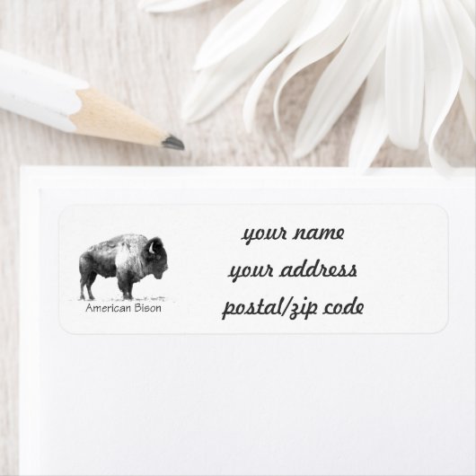 American Bison Etiket (Insitu)