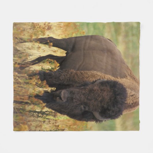American Bison Fleece Blanket Deken (Voorkant (Horizontaal))