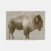 American Bison. Fleece Deken (Voorkant (Horizontaal))