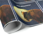 American Bison, Full Moon en Sterrennacht Cadeaupapier (Rol Hoek)