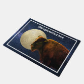 American Bison, Full Moon en Sterrennacht Deurmat (Schuin)