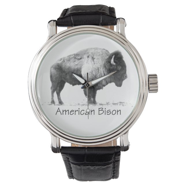 American Bison Horloge (Voorkant)