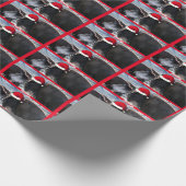 American Bison in Santa Hat    Cadeaupapier (Hoek)