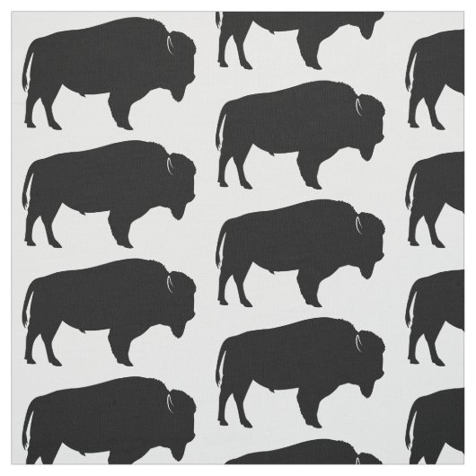 American Bison in Silhouette! Stof (Swatch)