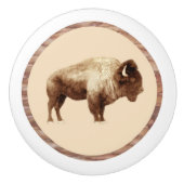 American Bison Keramische Knop (Voorkant)