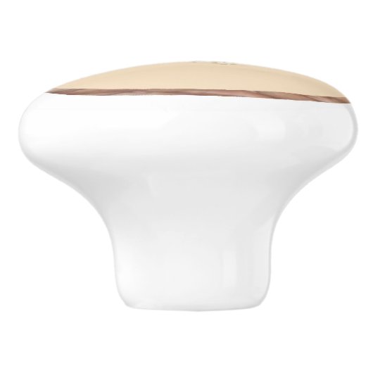 American Bison Keramische Knop (Zijkant)