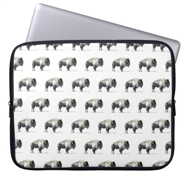 American Bison Laptop Sleeve (Voorkant)