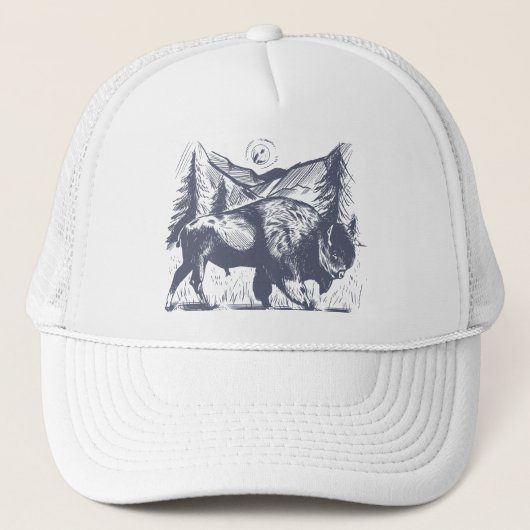 American Bison - National Mammal Trucker Pet (Voorkant)