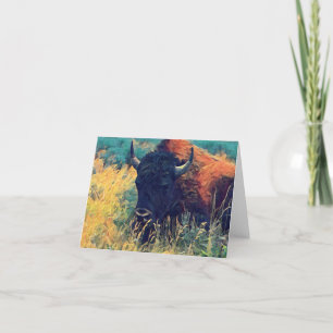 American Bison Note Kaart