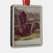 American Bison of Buffalo Metalen Ornament (Rechts)