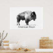 American Bison Poster (Keuken)