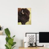 American Bison, South Dakota Poster (Thuiskantoor)