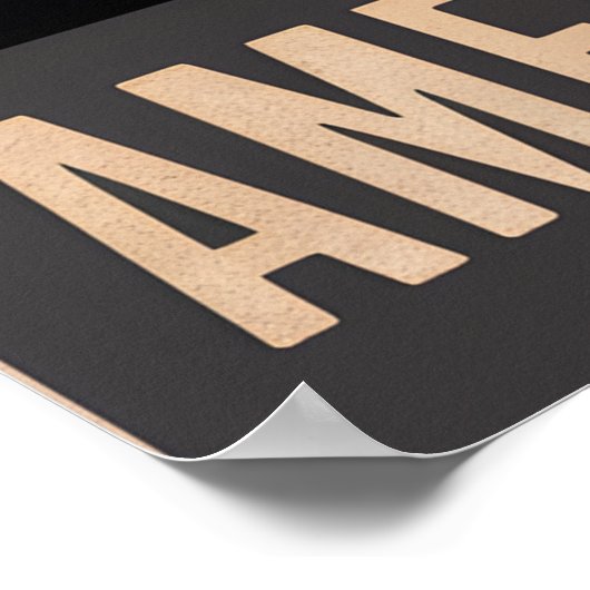 American Bison Sunset Silhouet Poster (Hoek)