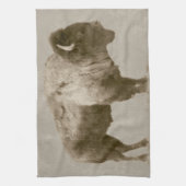 American Bison Theedoek (Verticaal)