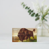 American Bison Visitekaartje (Staand voorkant)