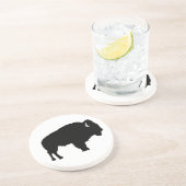 American Bison Zandsteen Onderzetter (Zijkant)