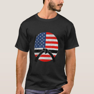 American Black Belt Karate Brazililian Jiu Jitsu J T-shirt