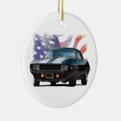 American Black Camaro Keramisch Ornament (Rechts)
