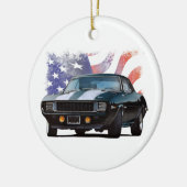 American Black Camaro Keramisch Ornament (Links)