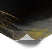 American Black Cat, Folk Art Poster (Hoek)