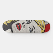 American Blonde Retro Pop Art Persoonlijk Skateboard (Horizontaal)
