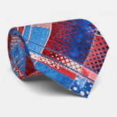 American Blue Jeans Abstract Patroot Stropdas (Opgerold)