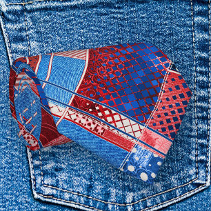 American Blue Jeans Abstract Patroot Stropdas