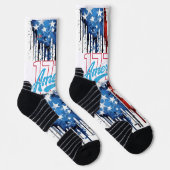 American Boldy afgedrukte Crew Sokken (Rechts)