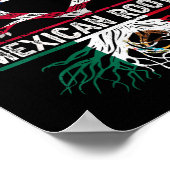 American Born Mexican Roots Flag Tree Mexico Usa H Poster (Hoek)