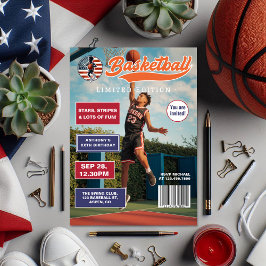 American Boy Basketball Magazine Omslag Verjaardag Kaart