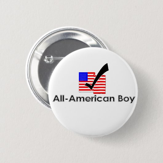 American Boy Button (Voorkant /achterkant)