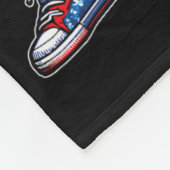 American Boy Dabbing Patriottisch 4 juli Kinder Fleece Deken (Hoek)