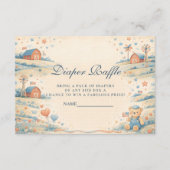 American Boy Red White Blue Diapper Raffle Informatiekaartje (Voorkant)