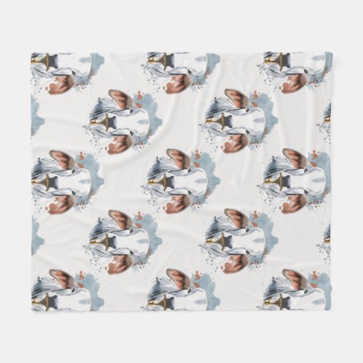 American Brahman Fleece Deken (Voorkant (Horizontaal))