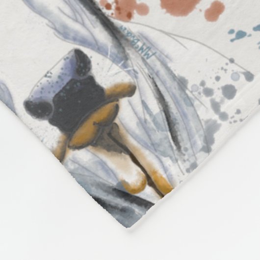 American Brahman Fleece Deken (Hoek)