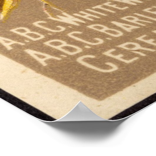 American Breakfast Food Advertisement Poster (Hoek)