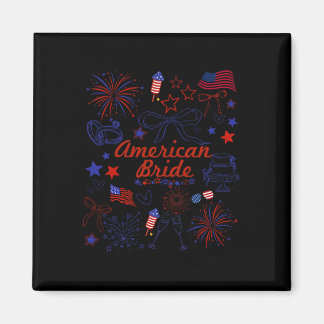 American Bride Patriotic Wedding Celebration  Magneet