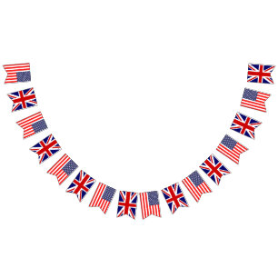 American British Union Jack English trouwpartij Vlaggetjes