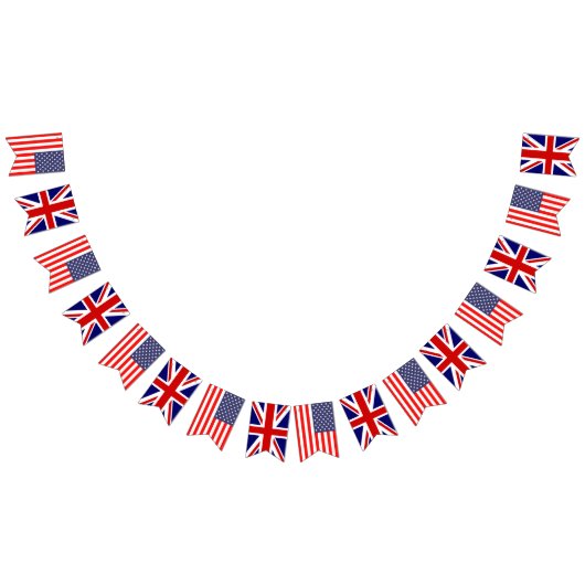 American British Union Jack English trouwpartij Vlaggetjes (Alle)