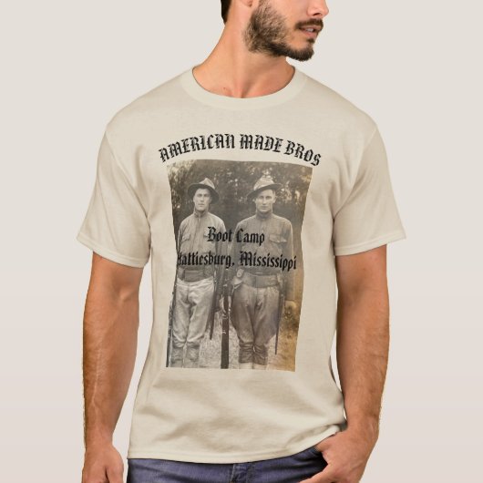 American Bros Johnson basic t-shirt (Voorkant)