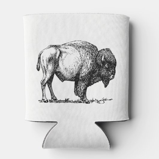 American Buffalo Bison Blikjeskoeler (Achterkant)