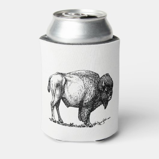 American Buffalo Bison Blikjeskoeler (Blikje Achterkant)