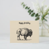 American Buffalo Bison Briefkaart (Staand voorkant)