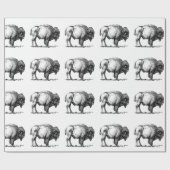 American Buffalo Bison Cadeaupapier (Vlak)
