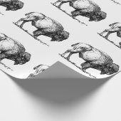 American Buffalo Bison Cadeaupapier (Hoek)