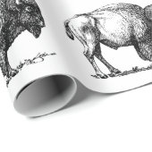 American Buffalo Bison Cadeaupapier (Rol Hoek)
