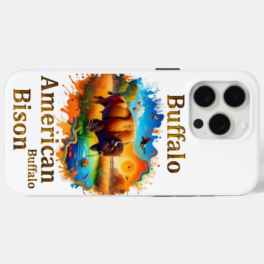 American Buffalo Bison Case-Mate iPhone Case (Achterkant (horizontaal))