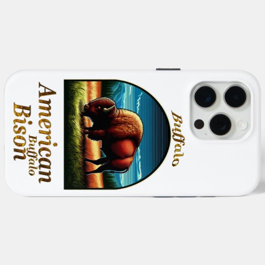 American Buffalo Bison Case-Mate iPhone Case (Achterkant (horizontaal))